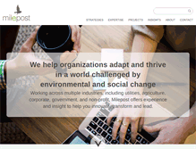 Tablet Screenshot of milepostconsulting.com